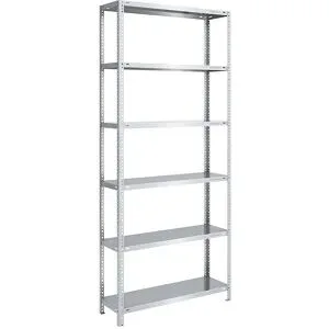 Lager-Schraubregal, Bauart mittelschwer, beidseitig, HxBxT 2500 x 1000 x 400 mm, verzinkt, Grundregal eurokraft pro