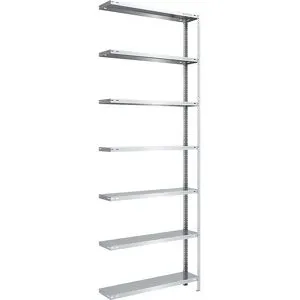 Lager-Schraubregal, Bauart mittelschwer, beidseitig, HxBxT 3000 x 1000 x 300 mm, verzinkt, Anbauregal eurokraft pro