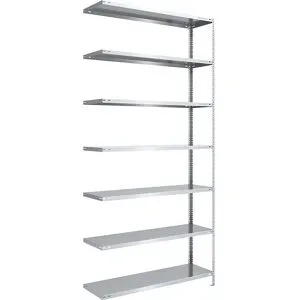 Lager-Schraubregal, Bauart mittelschwer, beidseitig, HxBxT 3000 x 1300 x 500 mm, verzinkt, Anbauregal eurokraft pro
