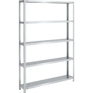 Lager-Schraubregal, Bauart mittelschwer, beidseitig, HxBxT 2000 x 1300 x 300 mm, verzinkt, Grundregal eurokraft pro