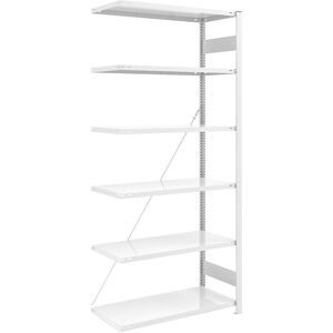 AntiBak®-Steckregal, antibakteriell, Regalhöhe 2500 mm, Anbauregal, Fachbodenbreite 1000 mm, Fachbodentiefe 600 mm eurokraft pro
