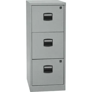Hängeregistraturschrank PFA, 3 Schübe, silber BISLEY
