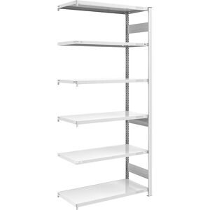 Schwerlast-Steckregal, doppelseitig, HxBxT 2500 x 1000 x 600 mm, grau, Anbauregal eurokraft pro