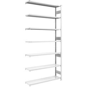 Schwerlast-Steckregal, doppelseitig, HxBxT 3000 x 1300 x 400 mm, grau, Anbauregal eurokraft pro