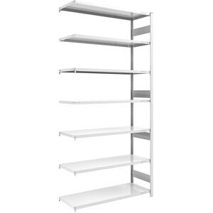 Schwerlast-Steckregal, doppelseitig, HxBxT 3000 x 1300 x 600 mm, grau, Anbauregal eurokraft pro