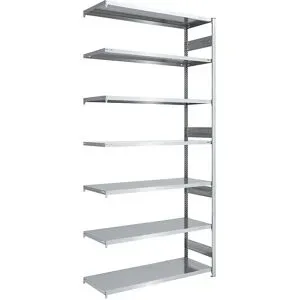 Schwerlast-Steckregal, doppelseitig, HxBxT 3000 x 1300 x 600 mm, verzinkt, Anbauregal eurokraft pro