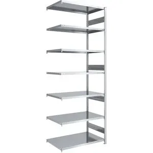 Schwerlast-Steckregal, doppelseitig, HxBxT 3000 x 1000 x 800 mm, verzinkt, Anbauregal eurokraft pro