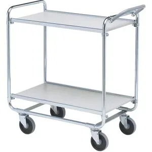Etagenwagen SERIE 100 P, 2 Etagen, LxBxH 900 x 425 x 890 mm HelgeNyberg