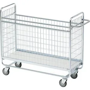 Vierwandwagen SERIE 100, Tragfähigkeit 100 kg, LxBxH 1180 x 460 x 1120 mm HelgeNyberg