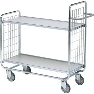 Etagenwagen SERIE 100, 2 Etagen, LxBxH 930 x 460 x 1120 mm HelgeNyberg