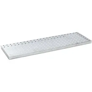 Lochblechrost, verzinkt, für LxBxH 1850 x 600 x 60 mm eurokraft basic
