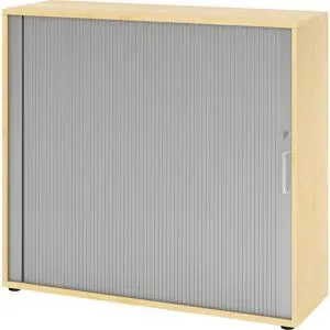 RENATUS - Rollladenschrank, Höhe 1100 mm, je 2 Fachböden, Ahorn-Dekor eurokraft pro