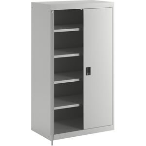 Schwerlastschrank, 4 Fachböden, lichtgrau LISTA