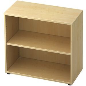 Büroregal, 1 Fachboden, HxBxT 748 x 800 x 400 mm, Dekor Ahorn eurokraft pro