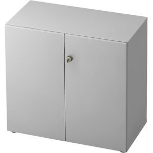 Aktenschrank, Flügeltüren, 1 Fachboden, lichtgrau / lichtgrau eurokraft pro
