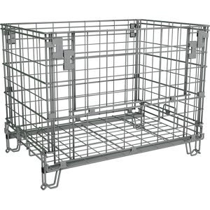 kaiserkraft Gitter-Faltbox, LxB 1160 x 800 mm, Nutzhöhe 770 mm, Stapelhöhe 910 mm