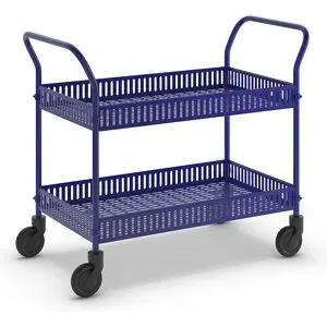 Verkaufswagen, LxBxH 1130 x 550 x 940 mm, blau Kongamek