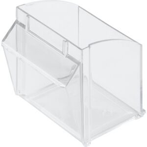 kaiserkraft Klappkasten aus Styrolux®, LxBxH 82 x 65 x 71 mm, VE 10 Stk, transparent
