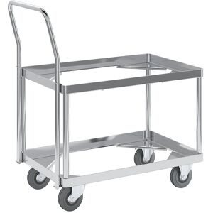 Alu-Fahrgestell, Ladehöhe 440 mm, Innen-LxB 575 x 370 mm, mit Griffbügel Gmöhling