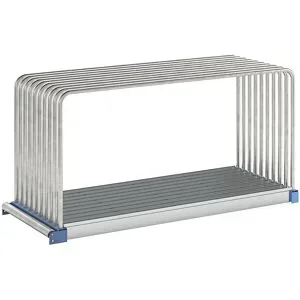 Tafelregal, verzinkt, LxBxH 2030 x 800 x 1000 mm, 9 Fächer, Fachlast 1000 kg eurokraft pro