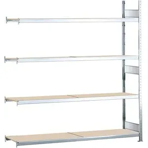 Weitspannregal, gesteckt, HxBxT 2500 x 1500 x 400 mm, Spanplatten, Anbauregal SCHULTE