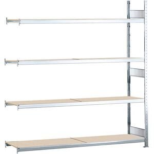 Weitspannregal, gesteckt, HxBxT 2500 x 1500 x 800 mm, Spanplatten, Anbauregal SCHULTE