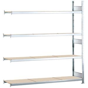 Weitspannregal, gesteckt, HxBxT 2500 x 2500 x 600 mm, Spanplatten, Anbauregal SCHULTE