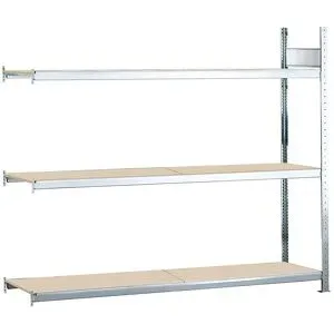 Weitspannregal, gesteckt, HxBxT 2000 x 1500 x 600 mm, Spanplatten, Anbauregal SCHULTE