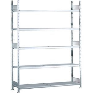 Weitspannregal, gesteckt, HxBxT 3000 x 2500 x 400 mm, Stahlböden, Grundregal SCHULTE