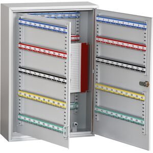 kaiserkraft Schlüsselschrank, 150 Haken, HxBxT 550 x 380 x 140 mm, lichtgrau