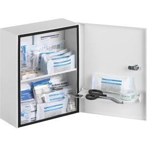 Verbandschrank nach DIN 13157, mit Inhalt, weiß, Tiefe 140 mm, HxB 362 x 302 mm SÖHNGEN