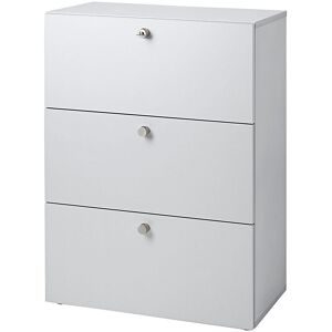 Hängeregistraturschrank, HxBxT 1100 x 800 x 420 mm, lichtgrau / lichtgrau eurokraft pro
