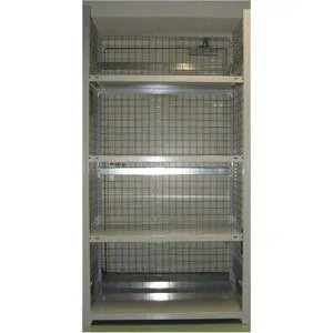 Steckregal, leichte Ausführung, komplett aufgebaut, 4 Fachböden, Boden-BxT 1000 x 500 mm, Höhe 2000 mm hofe