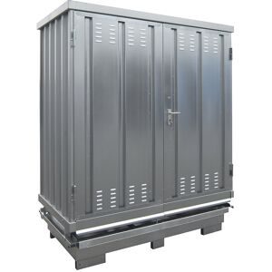 Gefahrstoff-Container zur passiven Lagerung entzündbarer Stoffe, Außen-HxBxT 2570 x 2075 x 1075 mm, verzinkt LaCont