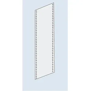 Seitenwand-Verkleidung, Vollblech, Höhe 2000 mm, für Tiefe 600 mm, lichtgrau eurokraft pro