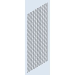Seitenwand-Verkleidung, Schweißgitter, Höhe 2500 mm, Tiefe 800 mm eurokraft pro