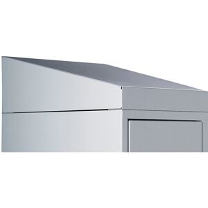 kaiserkraft Schrägdachaufsatz, Höhe 25 / 156 mm, Breite 300 mm, für 4 Abteile