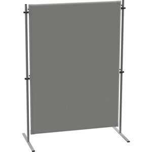Akustik-Trennwand, Textil, Grundelement, BxT 1200 x 650 mm, grau eurokraft pro