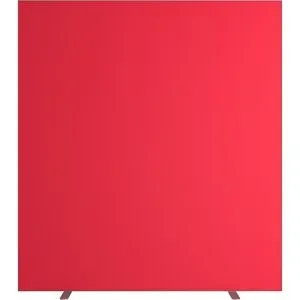 Trennwand easyScreen, HxT 1740 x 390 mm, mit Schallschutz, rot, Breite 1600 mm EasyScreen