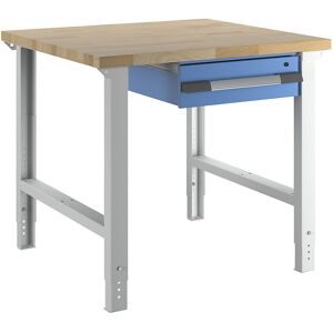 Werkbank, Baukastensystem Serie 7000, 1 Hängeschublade, BxT 1000 x 900 mm eurokraft pro