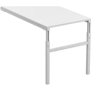 Anbautisch Winkelkombination, manuell höhenverstellbar, BxT 1000 x 500 mm Treston