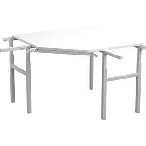 Ecktisch Serie TP, manuell höhenverstellbar, für 2 Grundtische, Tiefe 900 mm Treston