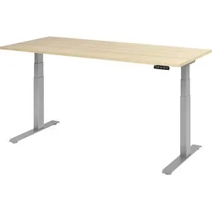 Hammerbacher Steh-Sitz-Schreibtisch VXDKB19/E/S Eiche 1800 mm x 800 mm