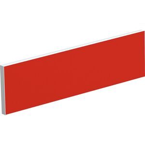 Tischtrennwand für Teamschreibtische, Breite 1400 mm, Bezug rot EasyDesk