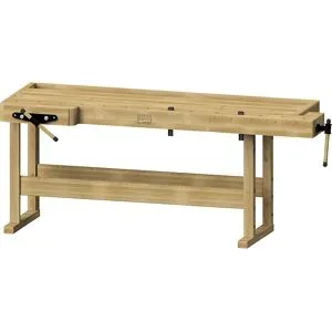 Profi-Schreiner-Hobelbank, schwere Ausführung, Breite x Tiefe x Höhe 2220 x 850 x 900 mm ANKE