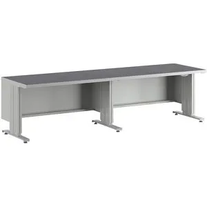 Elektrisch höhenverstellbare Werkbank, Plattentiefe 800 mm, Universalbelagplatte, Breite 2800 mm ANKE