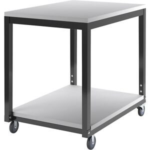 Tischwagen mit 2 Etagen, höhenverstellbar, für Arbeitstisch-System WT, LxB 700 x 500 mm eurokraft basic