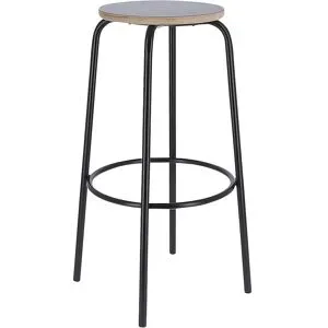kaiserkraft Barhocker PARIS, Sitzhöhe 750 mm, schwarz
