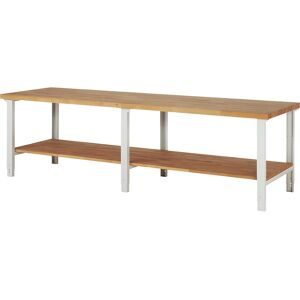 Werkbank, Baukastensystem Serie 7000, 1 Ablageboden, BxT 3000 x 900 mm eurokraft pro