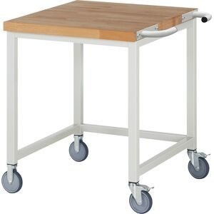 Fahrbare Werkbank Serie 8000, Gestellbauweise, offenes Rahmengestell, BxT 750 x 900 mm eurokraft pro